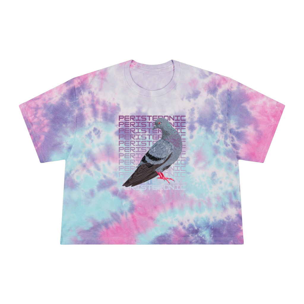 Peristeronic Pigeon Tie-Dye Crop Tee