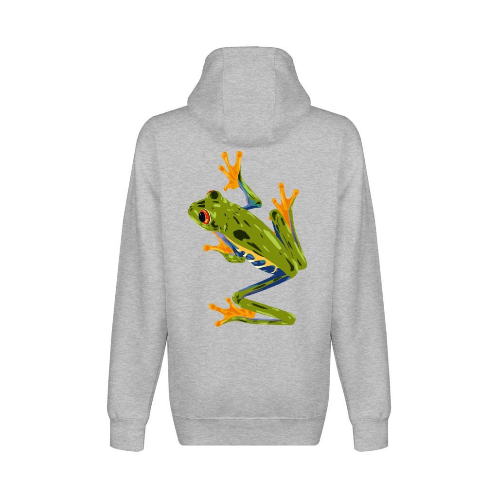 Red Eyed Tree Frog Unisex Premium Full Zip Hoodie