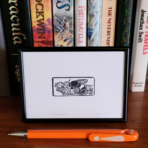 "Bumblebee" Eraser Stamp Print