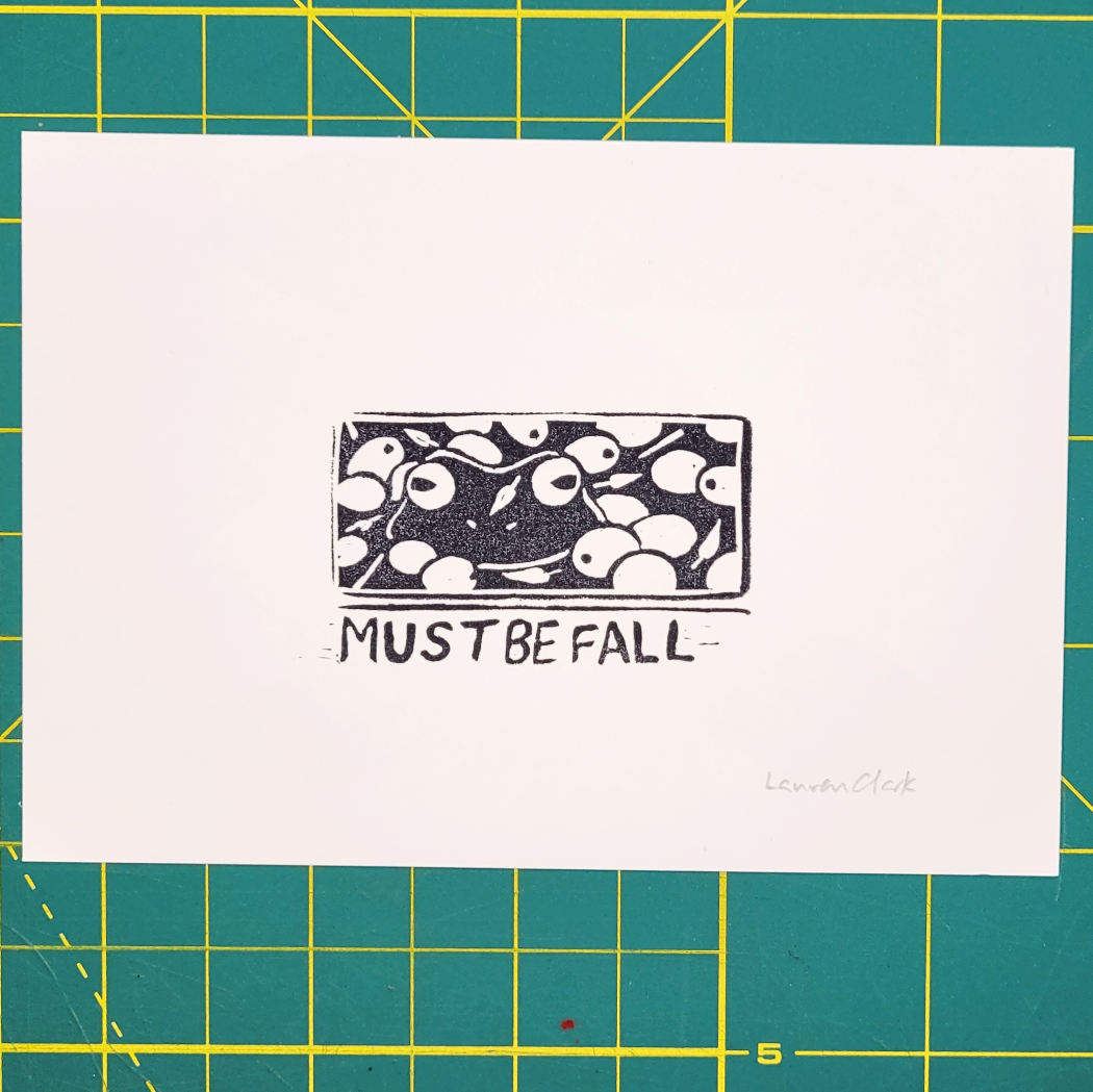 "Must Be Fall" Eraser Stamp Print