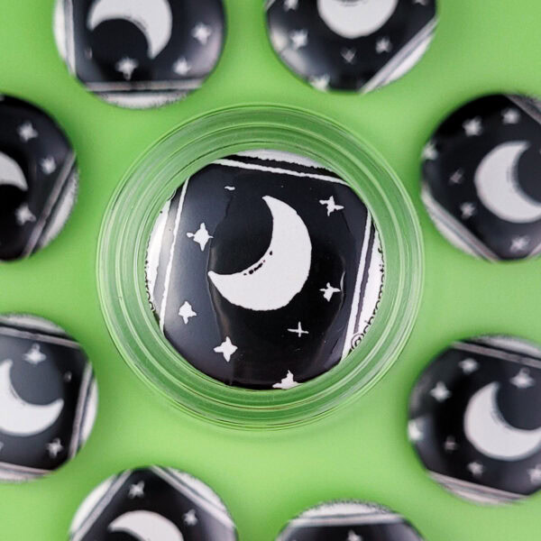 “Beach 4 – Moonlight” Eraser Stamp Pin - Image 3